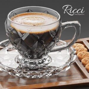 طقم مج شاي ريتشي بالطبق