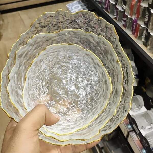 طقم بولات 3 قطعة الوان بحرف دهبي - Image 6