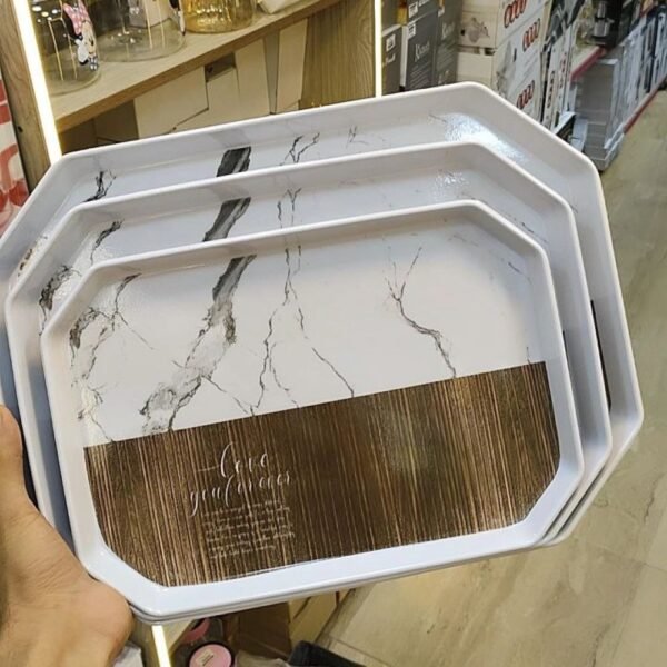 صواني ميلامين 3*1 شكل ثمانى – مستورد - Image 4