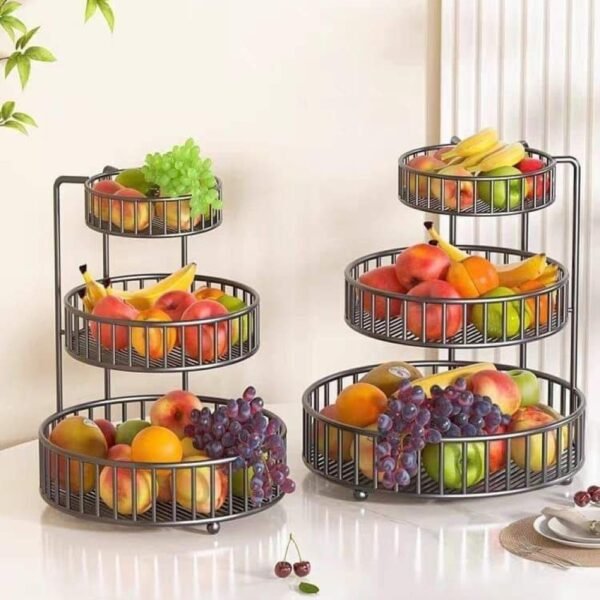طبق تقديم  فاكهه معدن  3 دور - Image 3