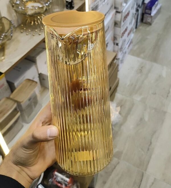 طقم شربات دورق +4 كوبايات + صنيه اكليرك - Image 4