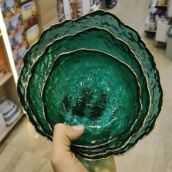 طقم بولات 3 قطعة الوان بحرف دهبي - Image 3