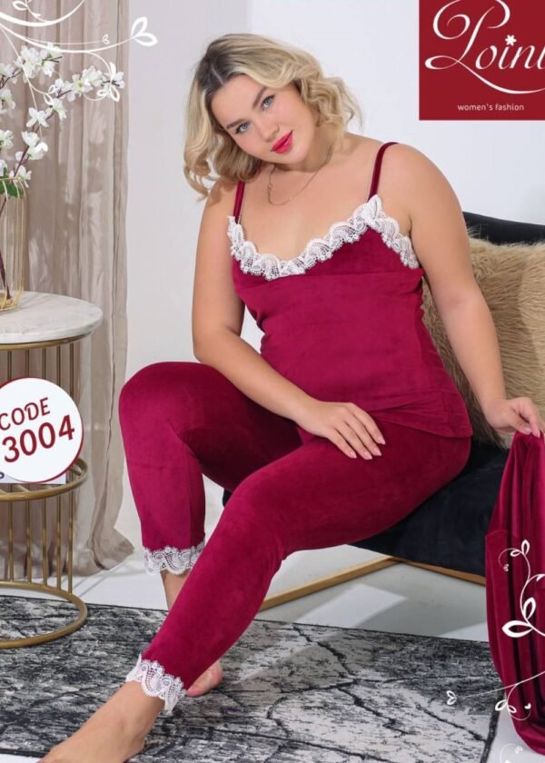بيجامه هايدى وشين مستورد  3 قطع من 80:60 ك - Image 2