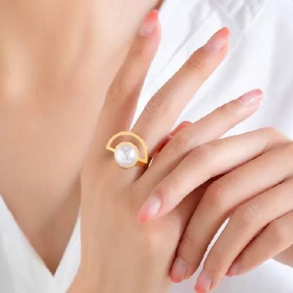 طقم ترندي ٣ قطع  ستانلس سلسله خاتم وحلق - Image 6